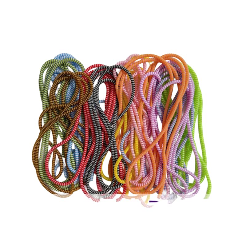 محافظ کابل شارژ فنری رنگی