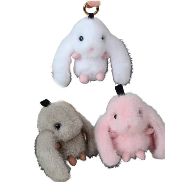 جا کلیدی و آویز عروسکی خرگوش پشمالو